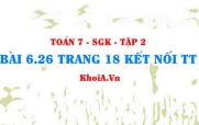 Bài 6.26 trang 18 Toán 7 Kết nối tri thức Tập 2